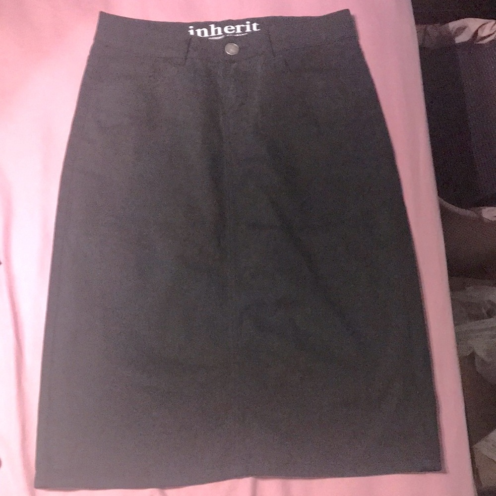 Remi denim midi skirt